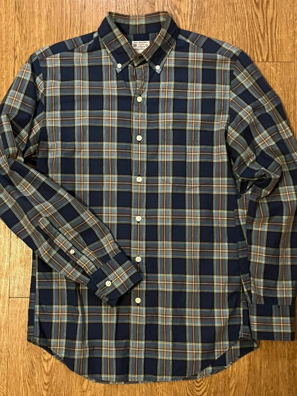 J Crew Heritage Plaid Button Down Shirt